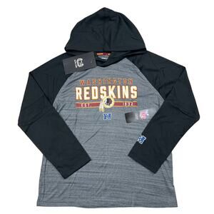 Redskins Kids Boys Girls Large (14/16) Gray Long Sleeve Sweatshirt Hooded Top